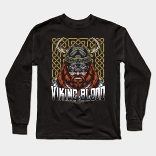 Vikings - Norse Viking Blood Nordic Medieval Warrior Long Sleeve T-Shirt